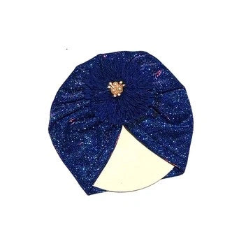 Flower Moon Light Turban Cap For Babies