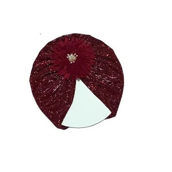 Flower Moon Light Turban Cap For Babies