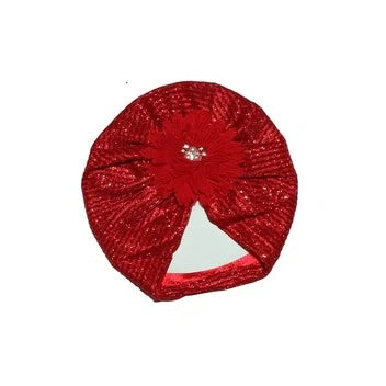 Flower Moon Light Turban Cap For Babies