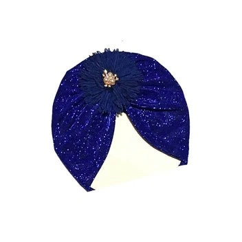 Flower Moon Light Turban Cap For Babies