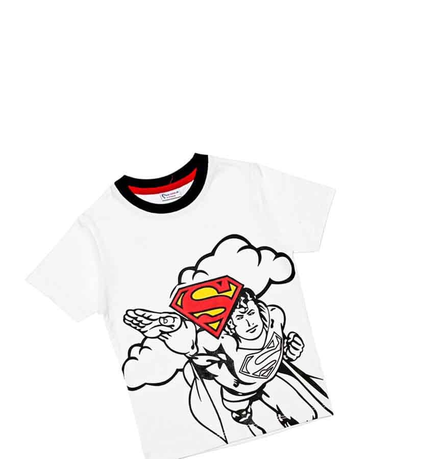 Flying Superman Tee Shirt - White