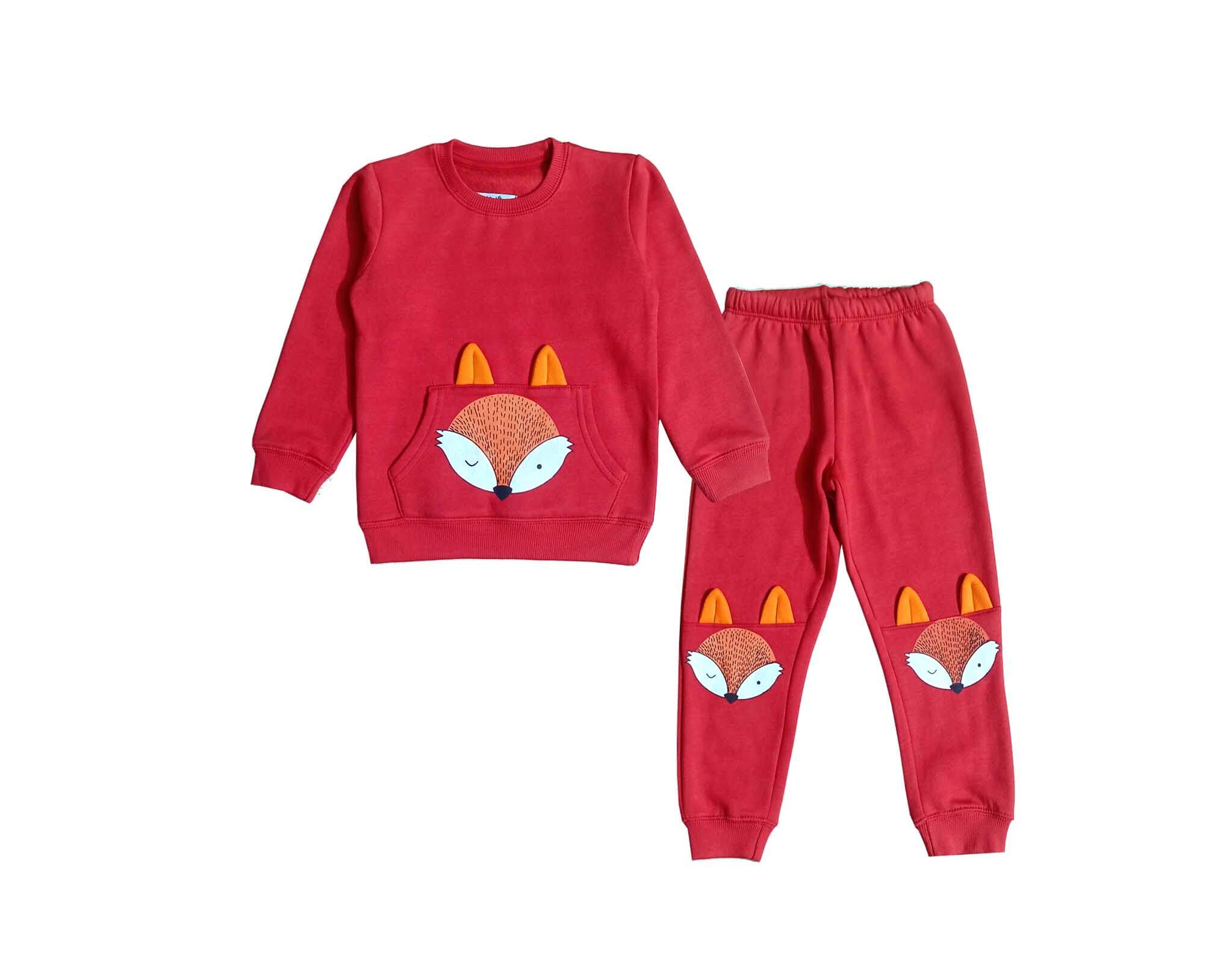 Fox Kangroo Pocket Fleece Sweat & Trouser - Carrot
