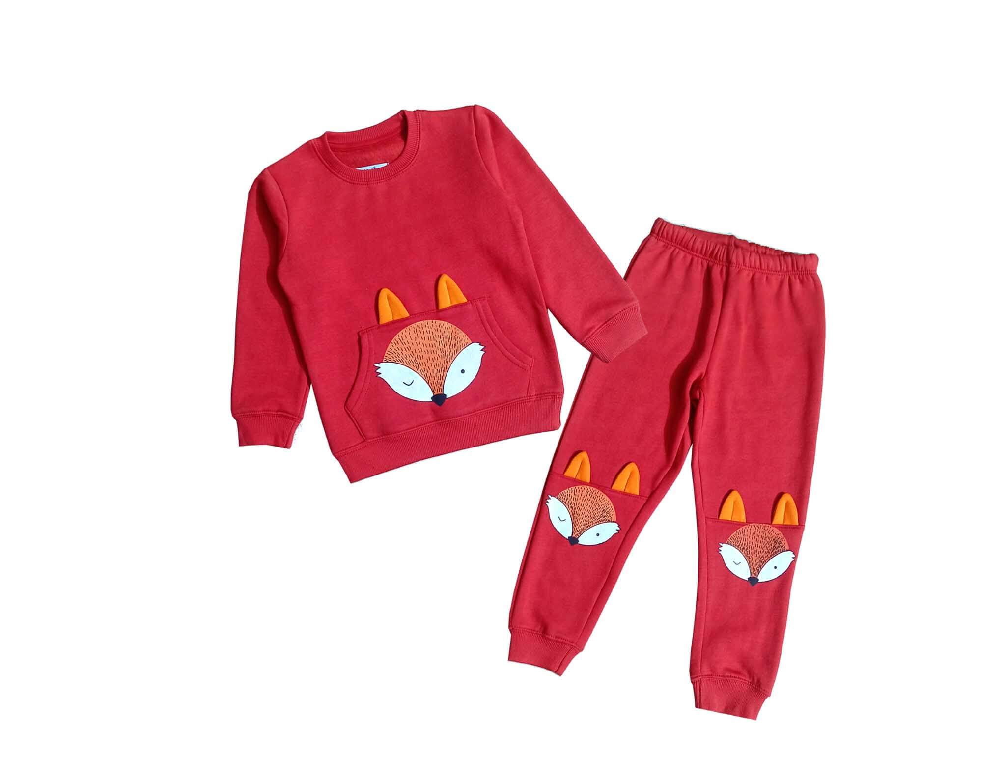 Fox Kangroo Pocket Fleece Sweat & Trouser - Carrot1