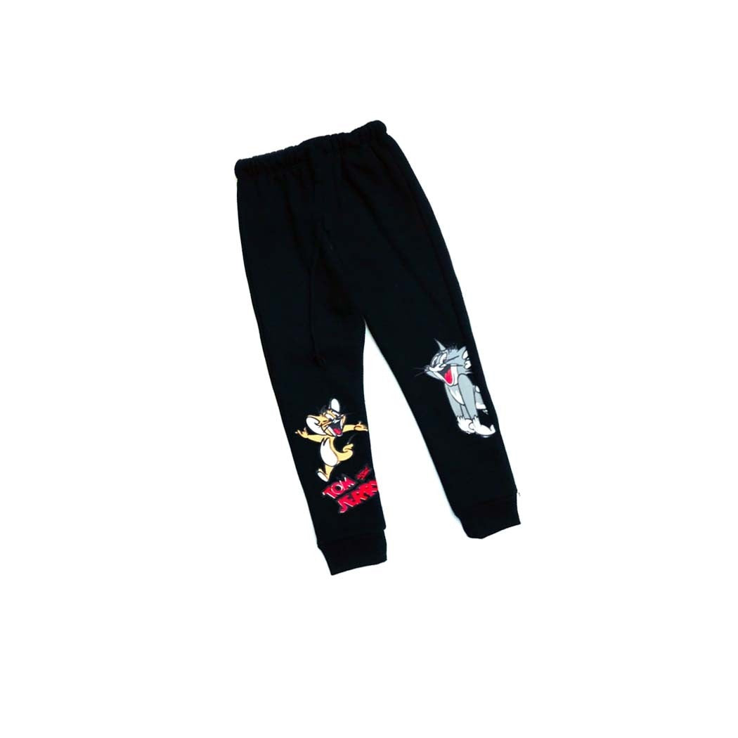 Friendly Tom & Jerry Fleece Trouser - Black-1