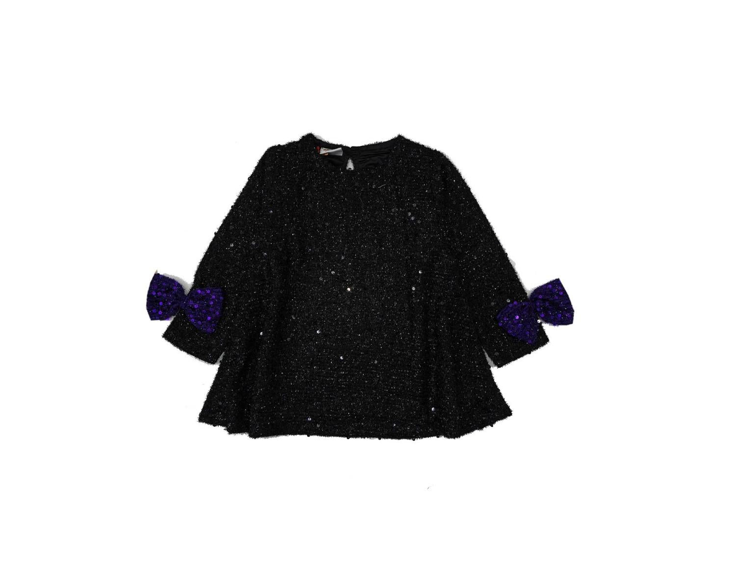 FullySequenceWorkWithBowFullSleeveFrock-Black_1