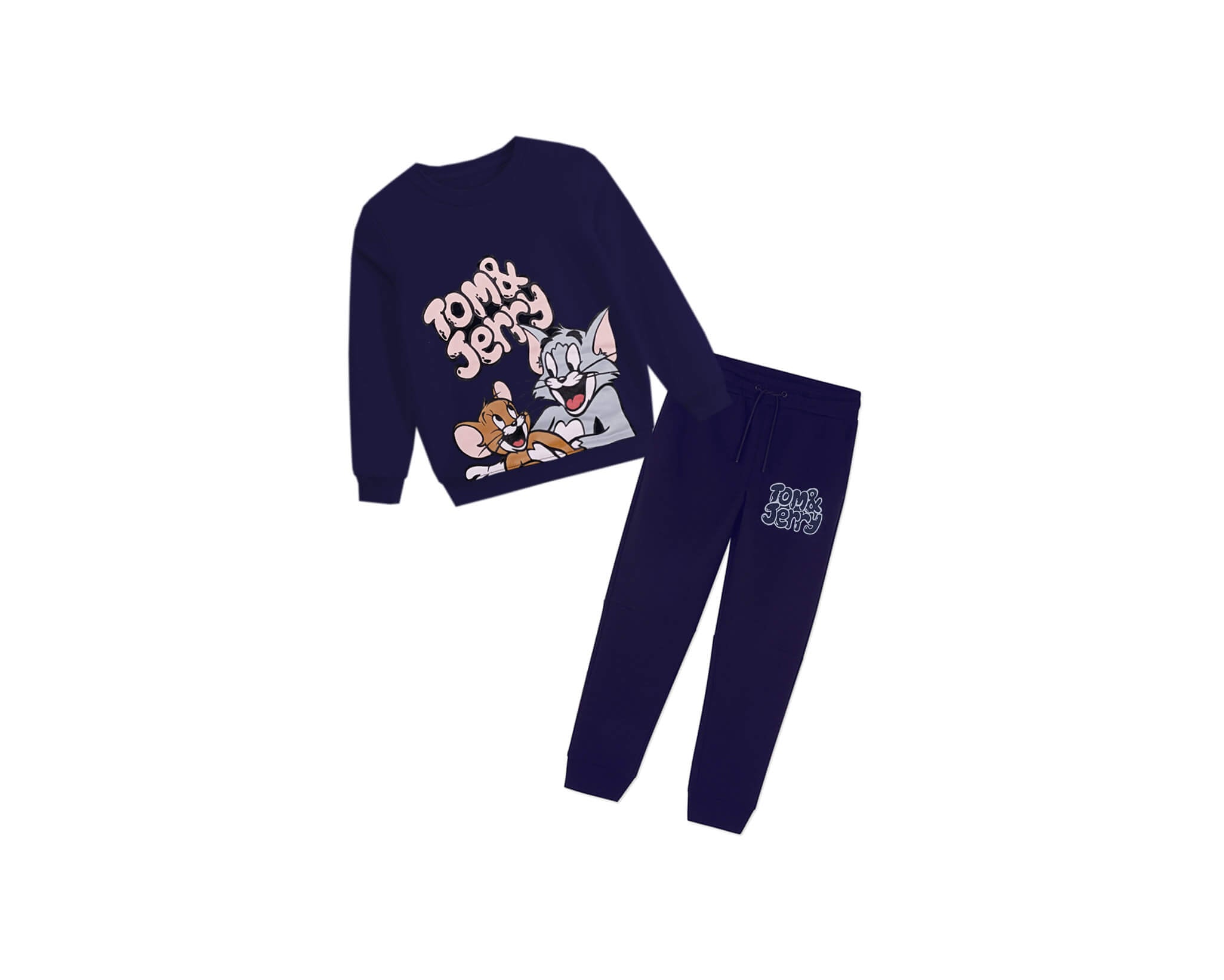 Fun with Friends Fleece Tracksuit - Navy Blue