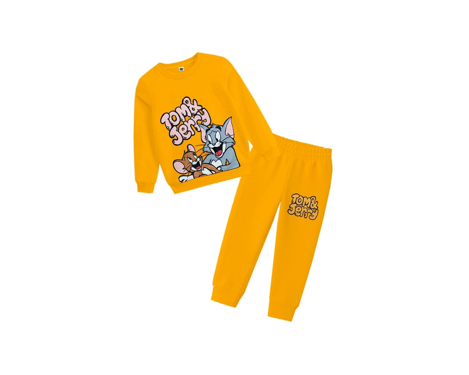Fun with Friends Fleece Tracksuit - Yellow-1