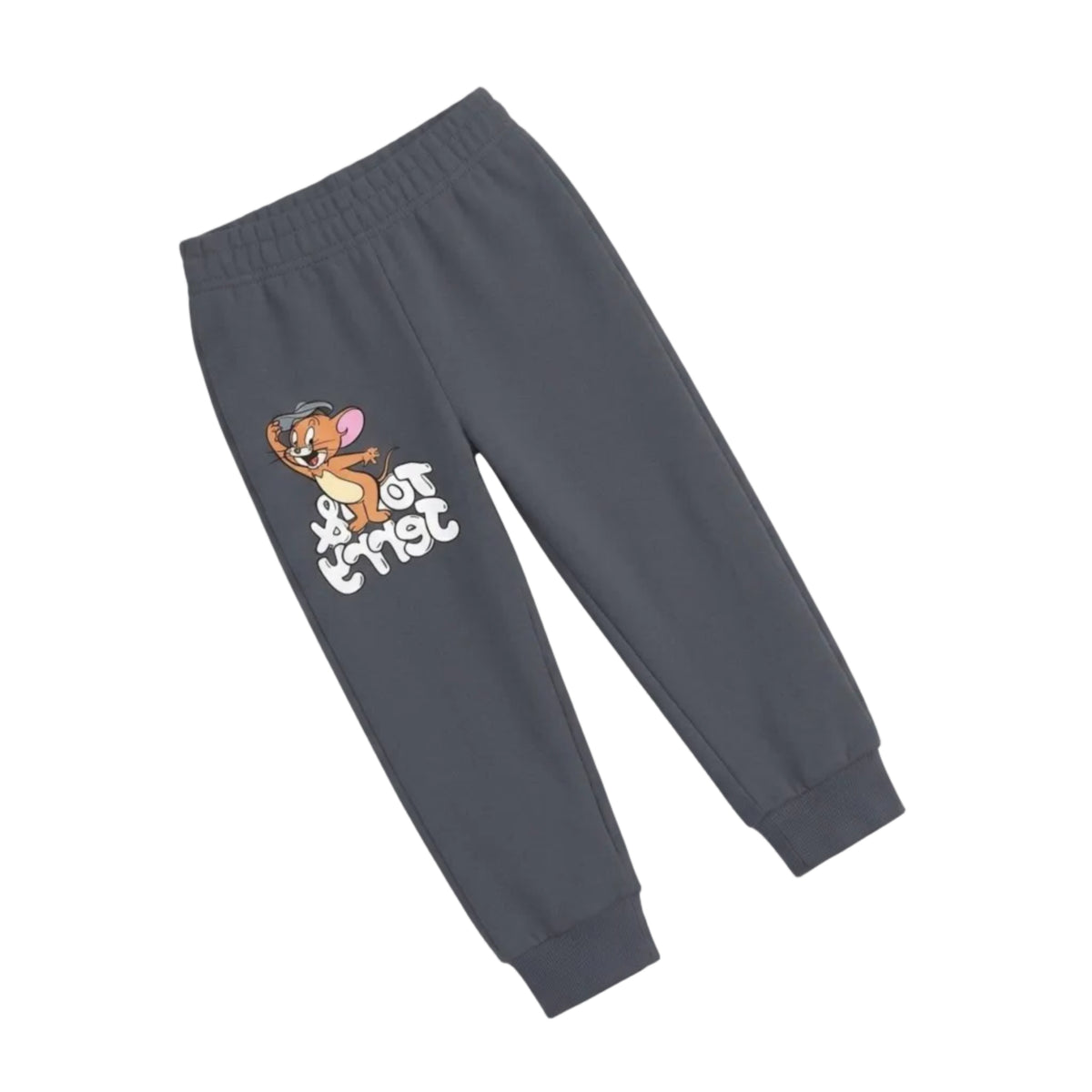 Fun with T & J Fleece Trouser- Skin & Dark Grey 