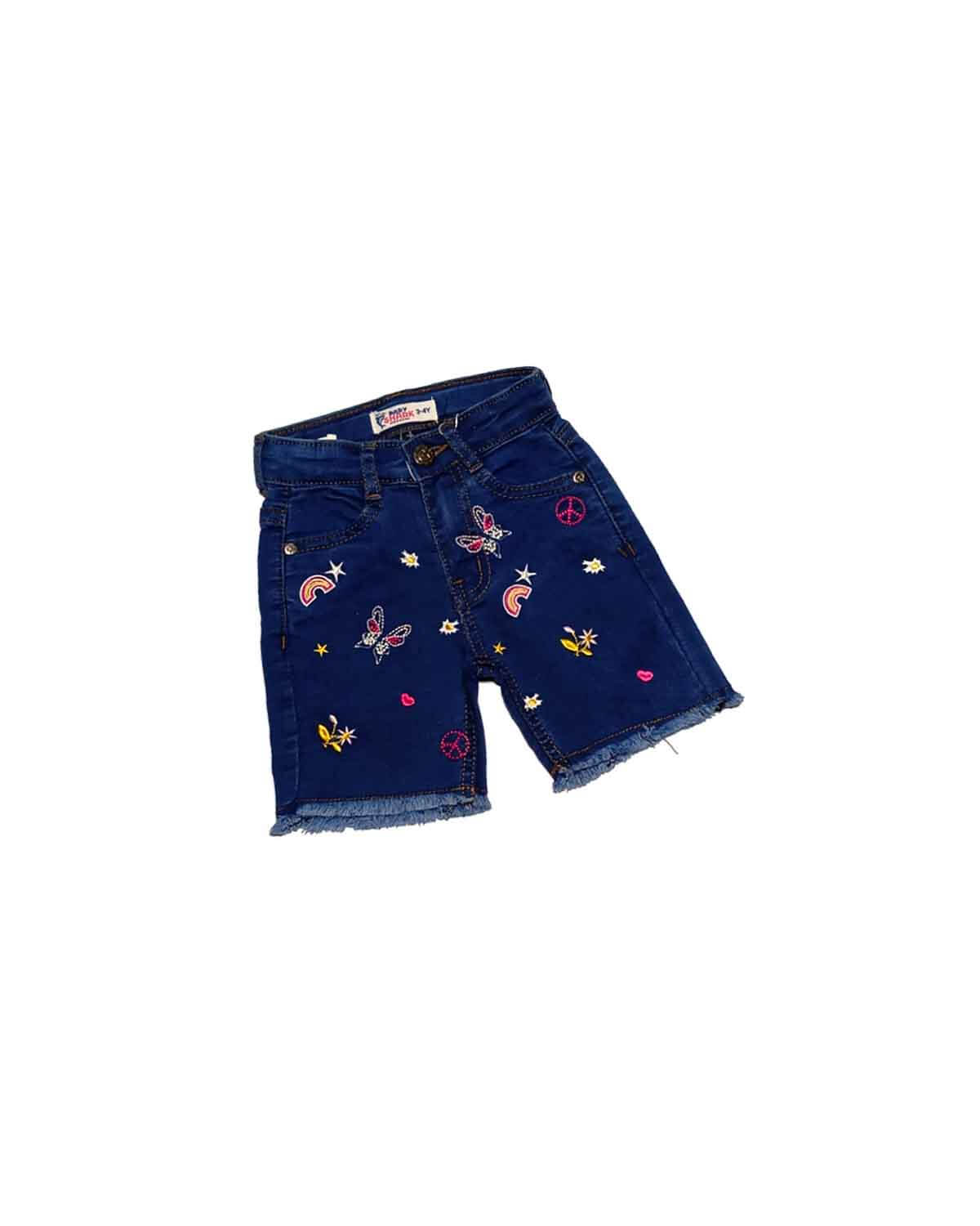 FunkyButterfliesDenimShort-DarkBlue1