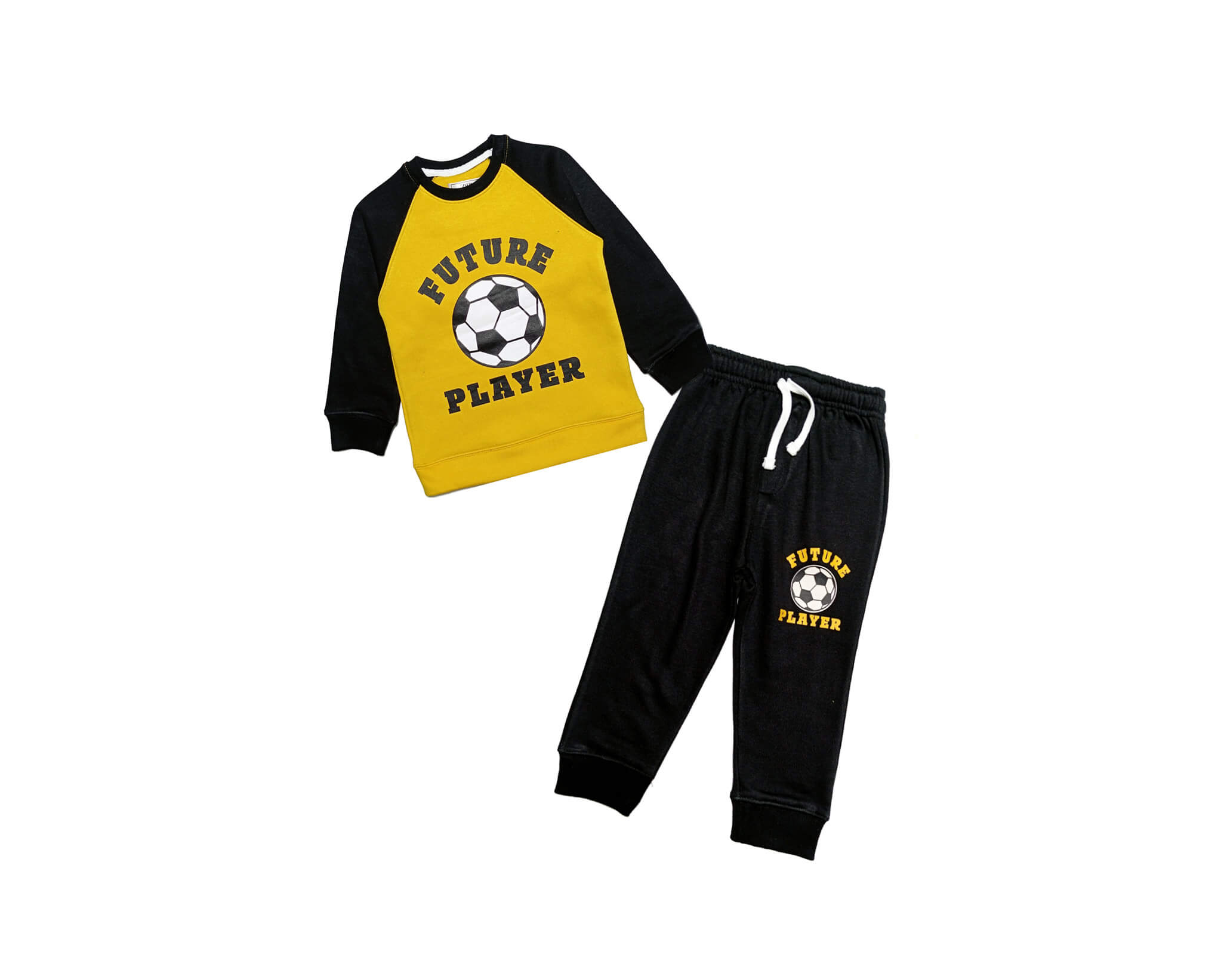 Future Players Fleece Tracksuit -Yellow &amp; Black