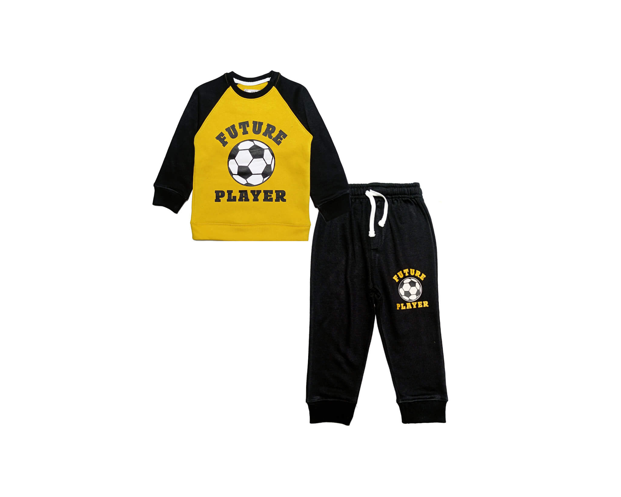Future Players Fleece Tracksuit -Yellow &amp; Black