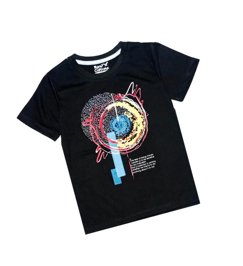 Galaxy Art Work Tee Shirt - Black