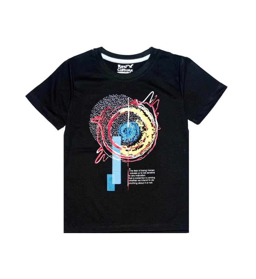 Galaxy Art Work Tee Shirt - Black