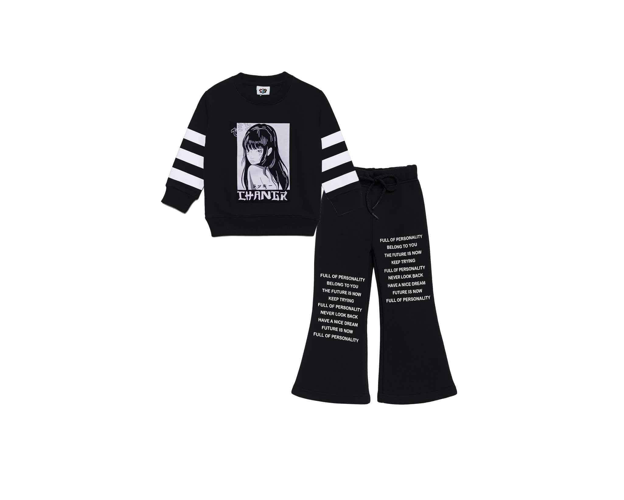 Game Changer Fleece Tracksuit -Black