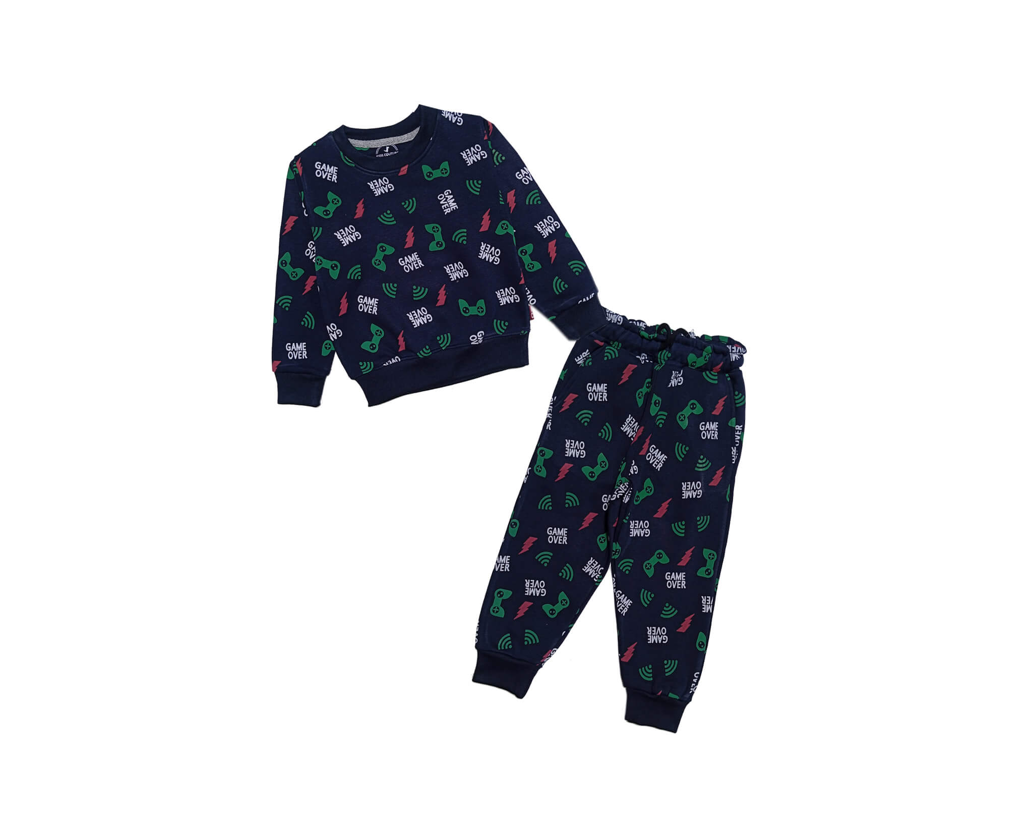 Game Over Fleece Tracksuit -Black