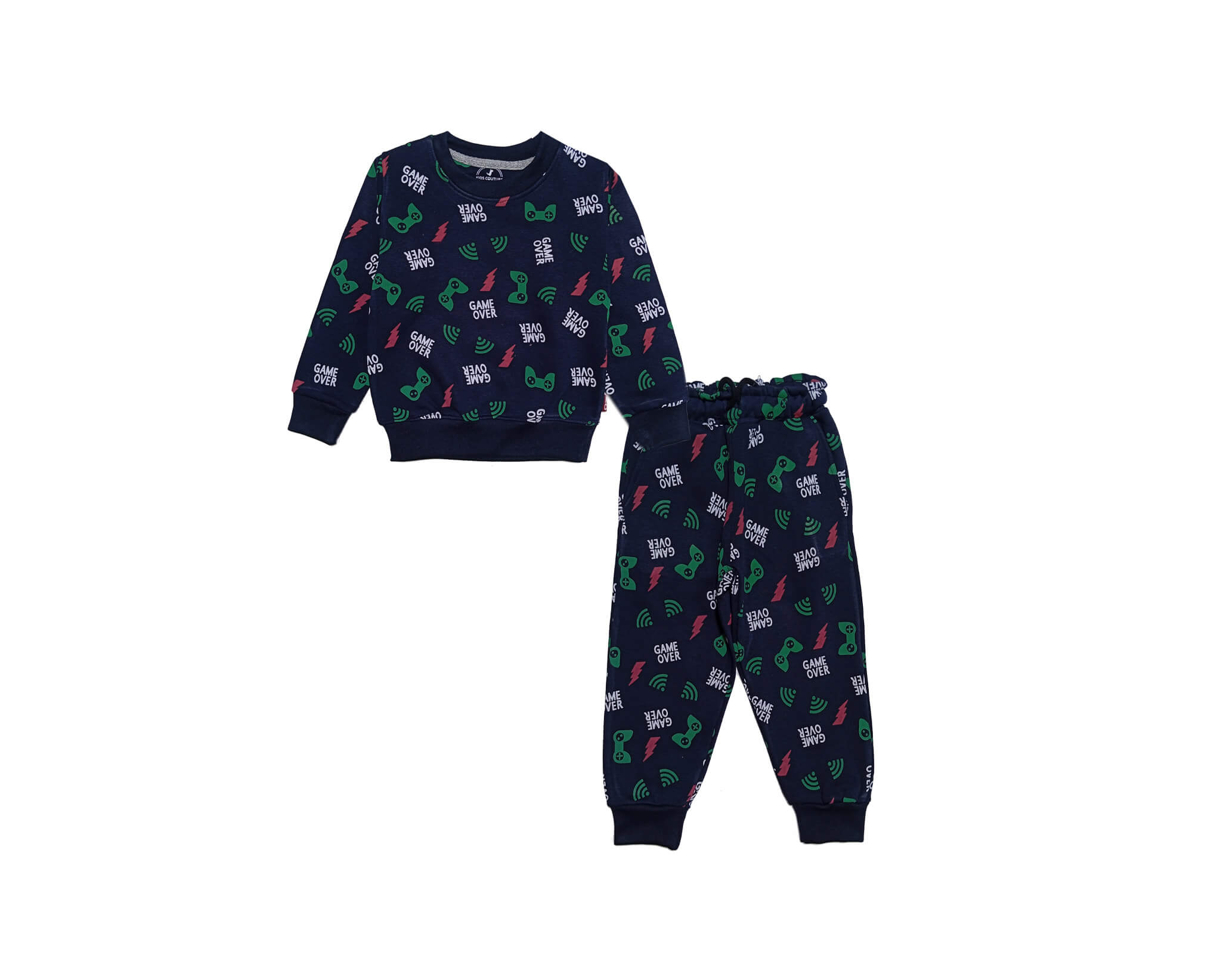 Game Over Fleece Tracksuit -Black
