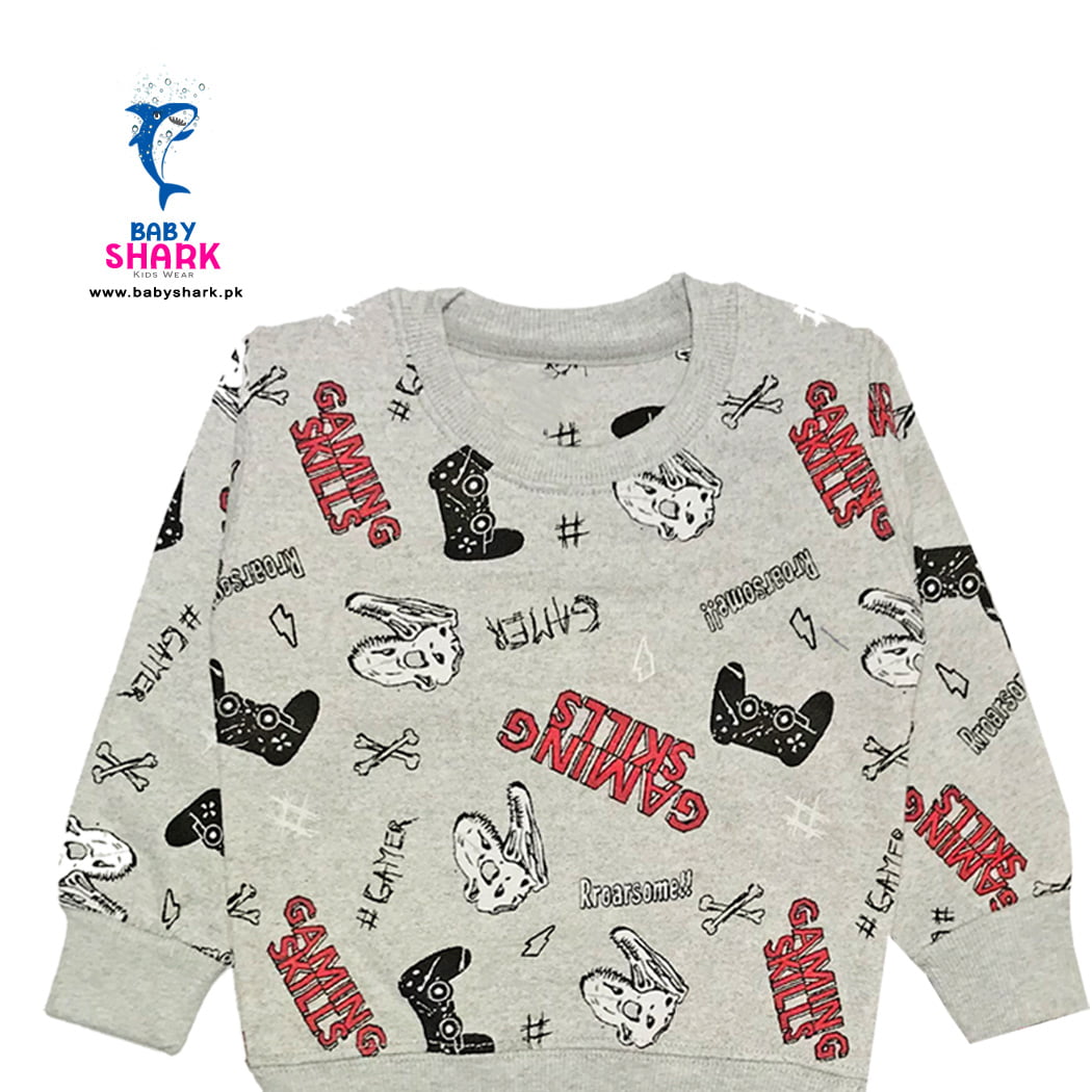 Kids Joy Gaming Skills – Fleece Sweatshirt - Grey