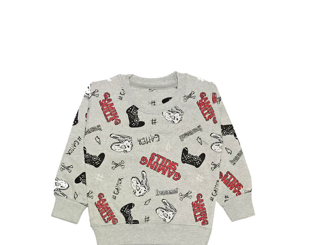 Kids Joy Gaming Skills – Fleece Sweatshirt - Grey