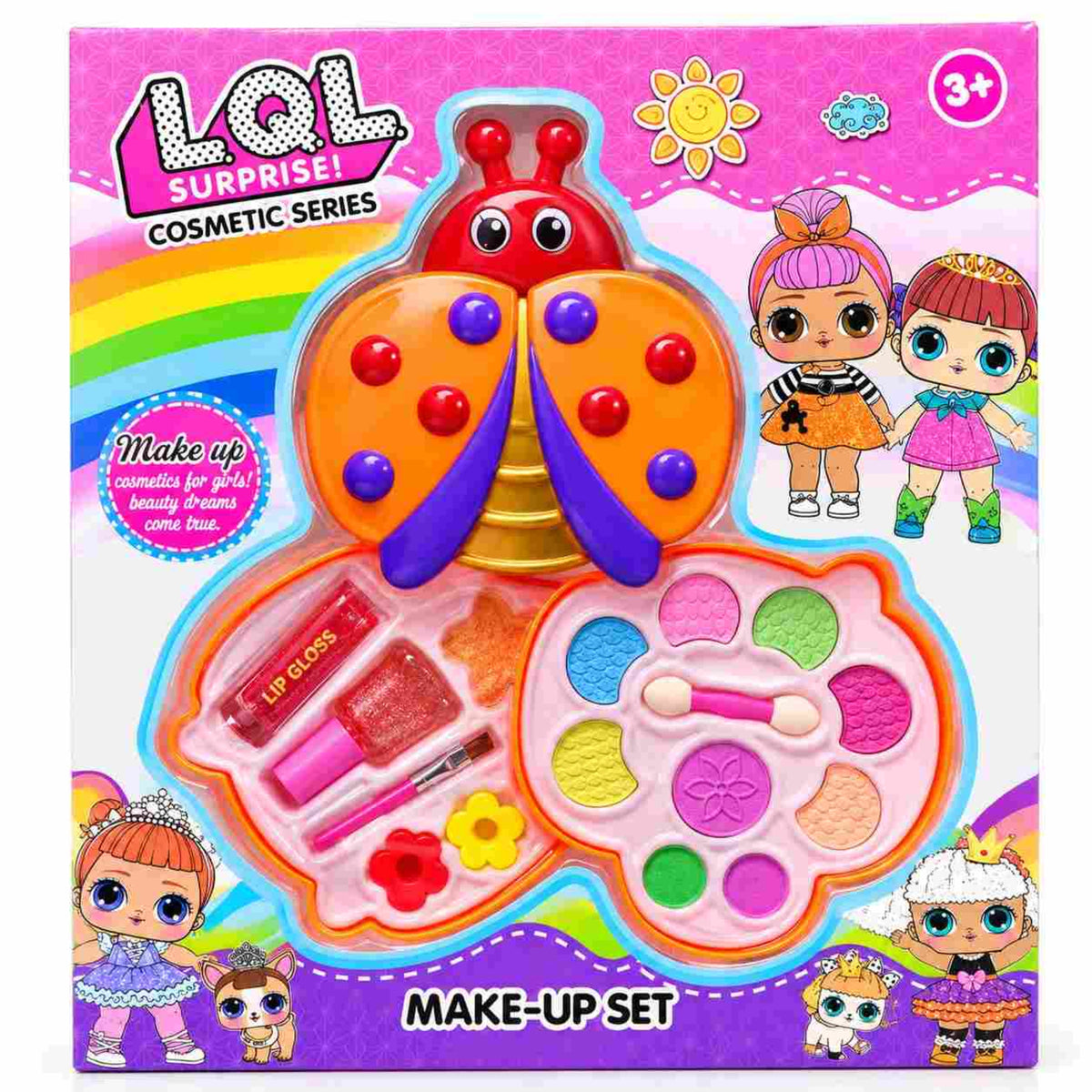 Girls Cute Ladybug Cosmetics Beauty Set