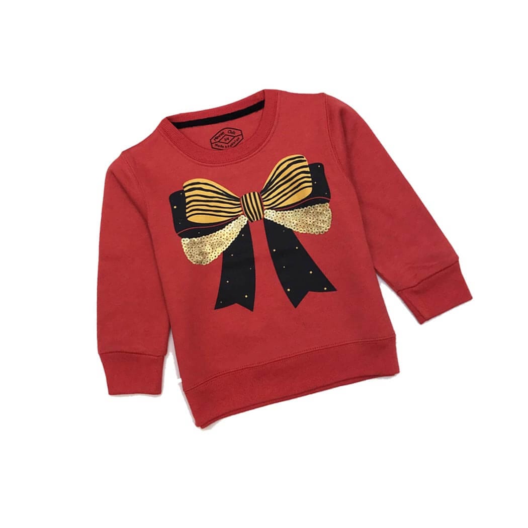 Golden Sequence Ribbon Sweatshirt - Rust
