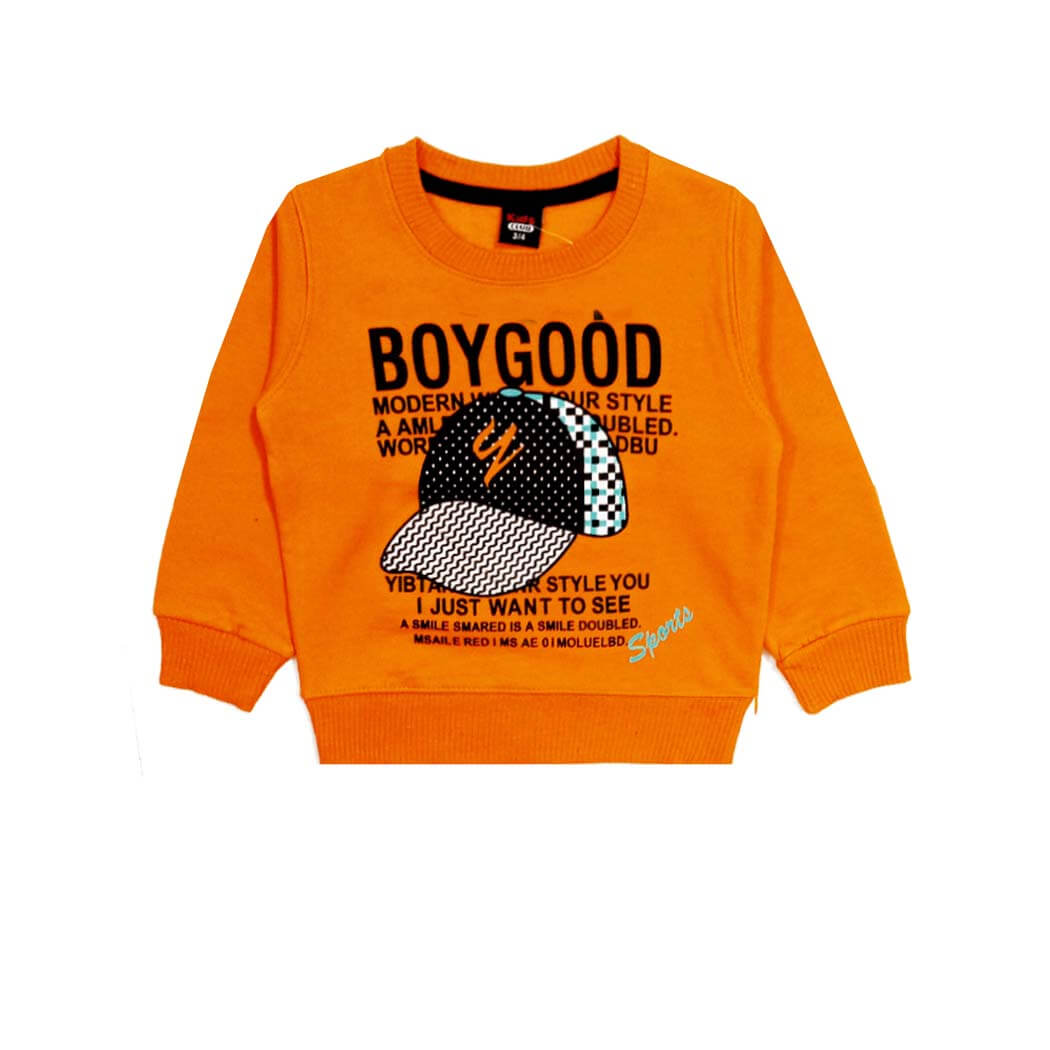 Good Boy Cap Fleece Sweatshirt - Orange