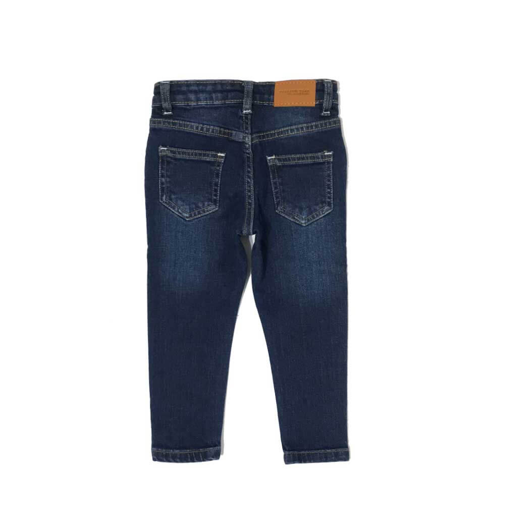 Goofy Eyes Denim Pent - Dark Blue