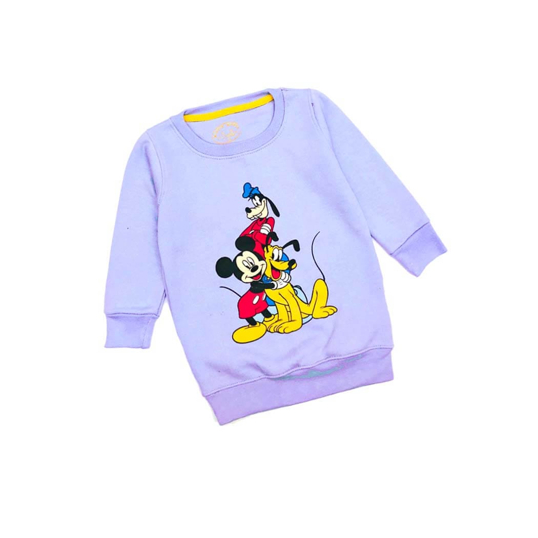 Goofy With Mickey Sweatshirt - Light Purple