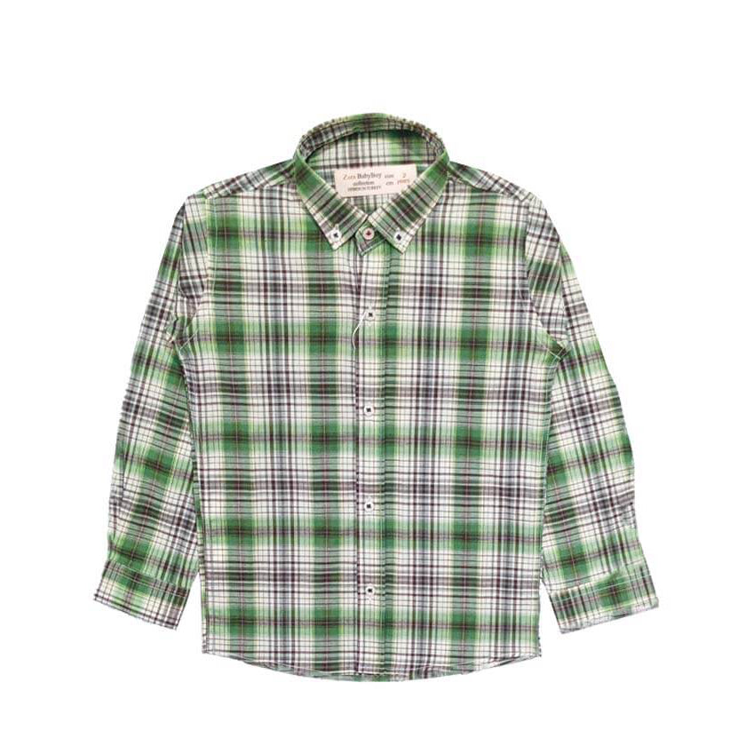 Green Checked Formal Shirt