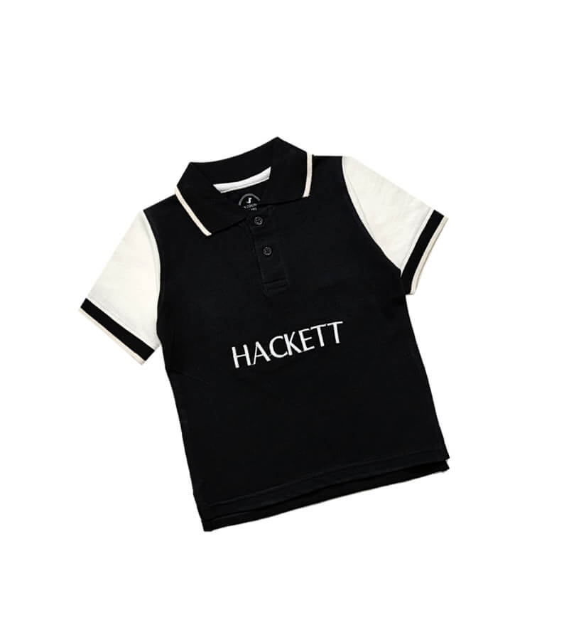 HackettWhitePenalSleevePoloShirt-Black_1