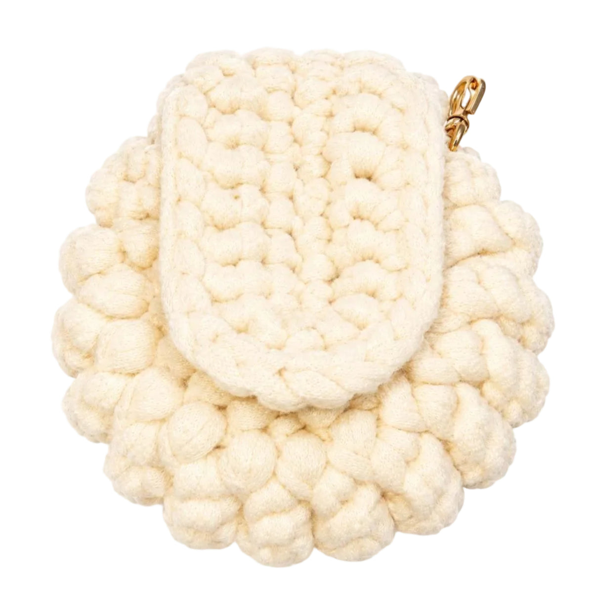 Handmade Lavender Crochet Handbag with Pearl Detail-Lavelle Bloom 