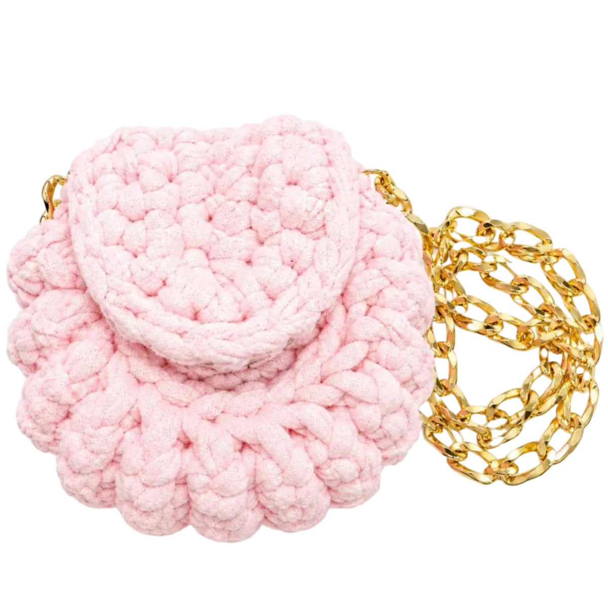 Handmade Lavender Crochet Handbag with Pearl Detail-Lavelle Bloom 3
