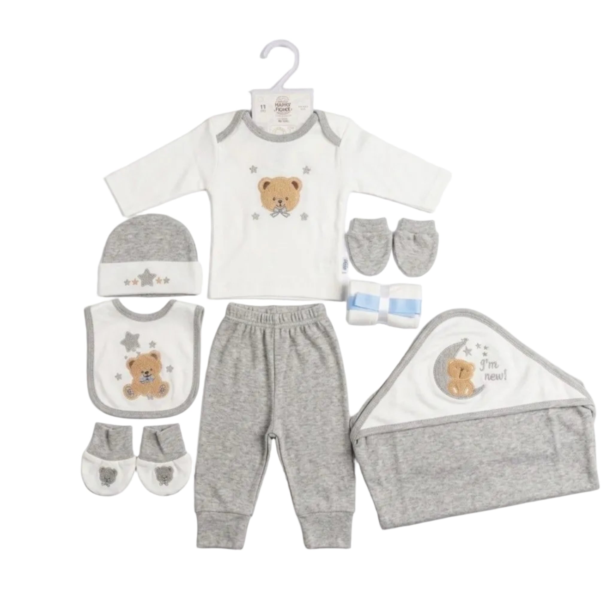 Happy Mom Cute Bear Starter Set New Born Baby 11pc