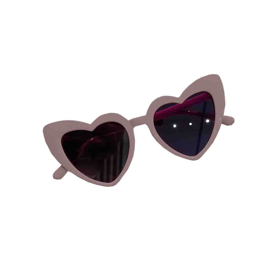 Heart Shape Sunglasses - Dark Grey