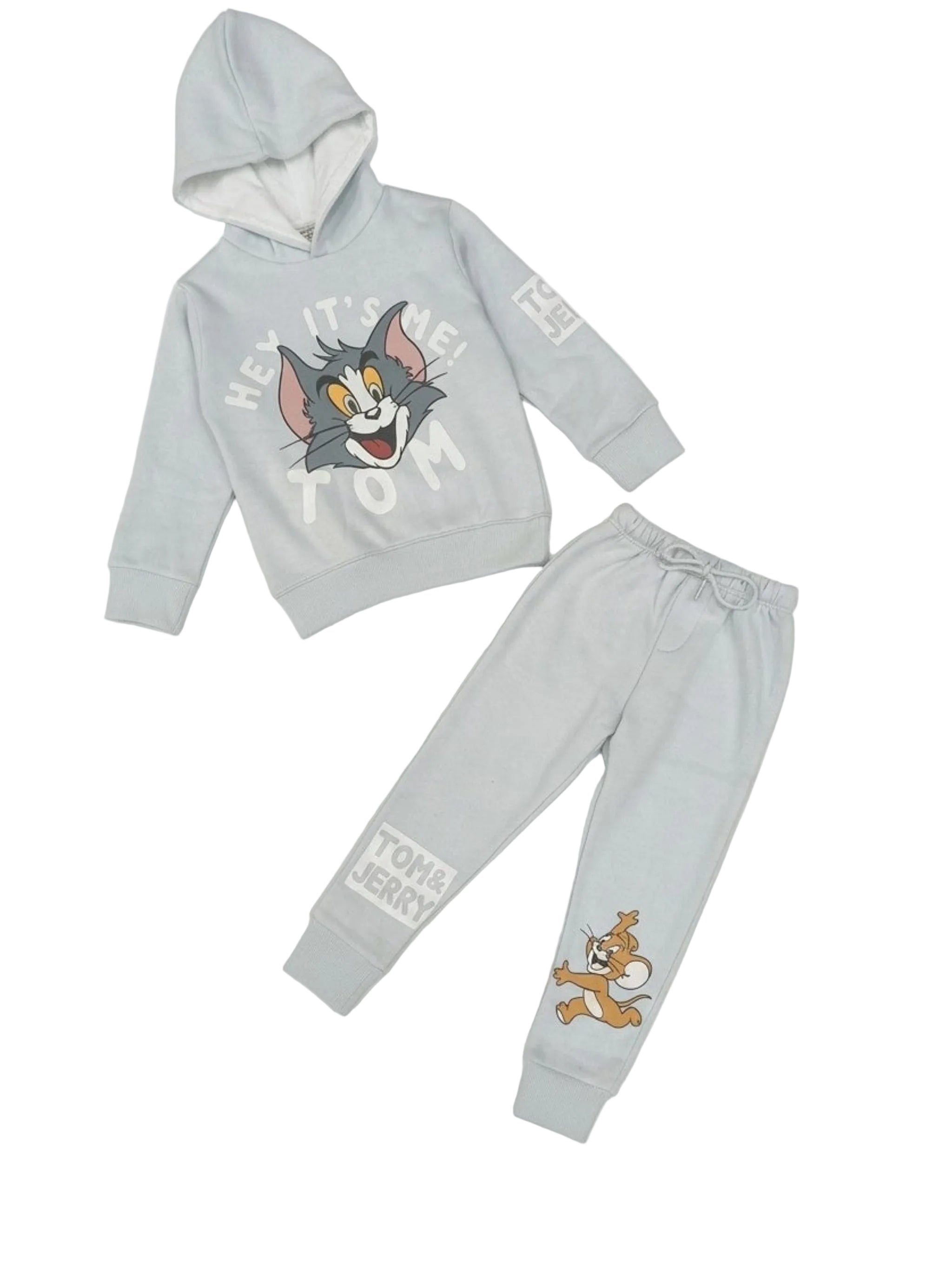 Hey It's Me Tom Hoody Fleece  Tracksuit - Sky Blue