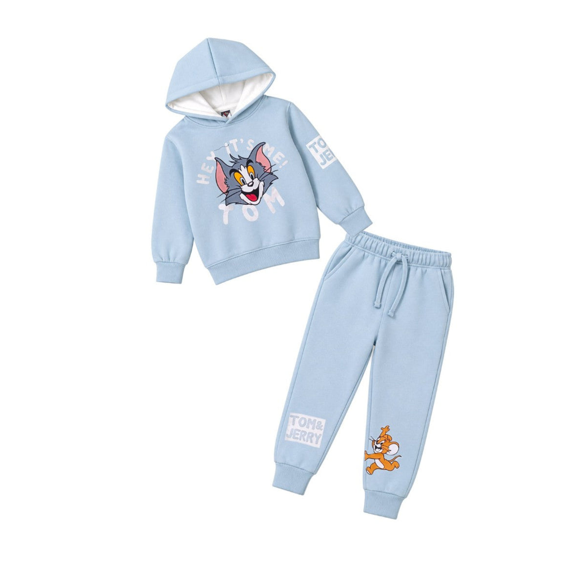 Hey It's Me Tom Hoody Fleece Tracksuit - Sky Blue
