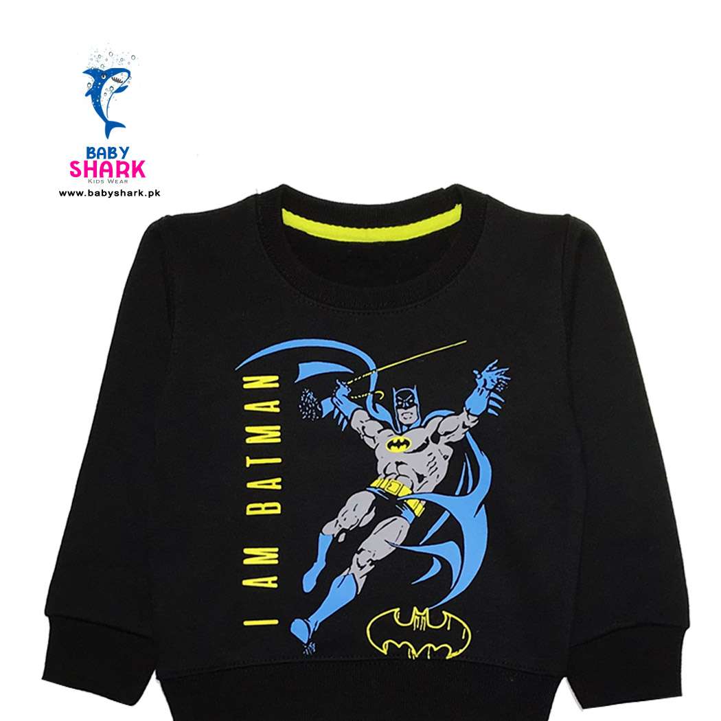 I am Batman Fleece Sweatshirt - Dull Black