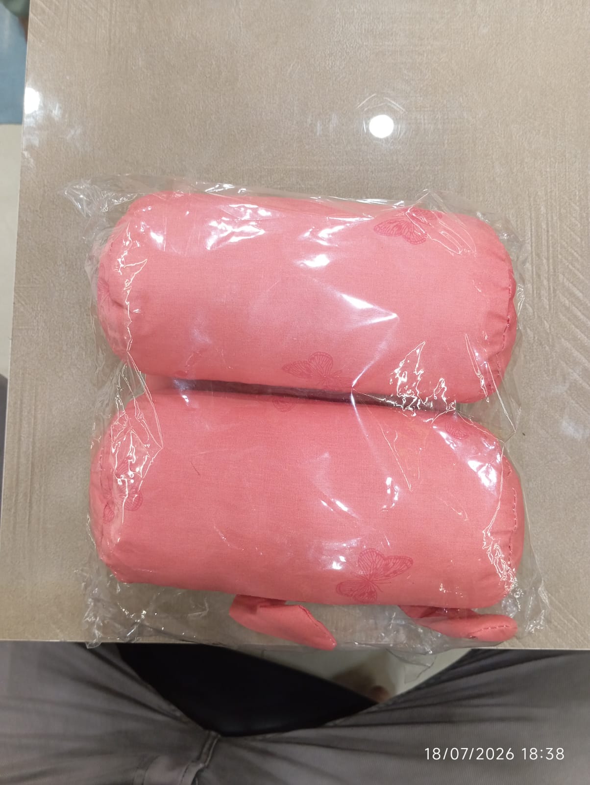Baby Pillow - Pink Butterfly