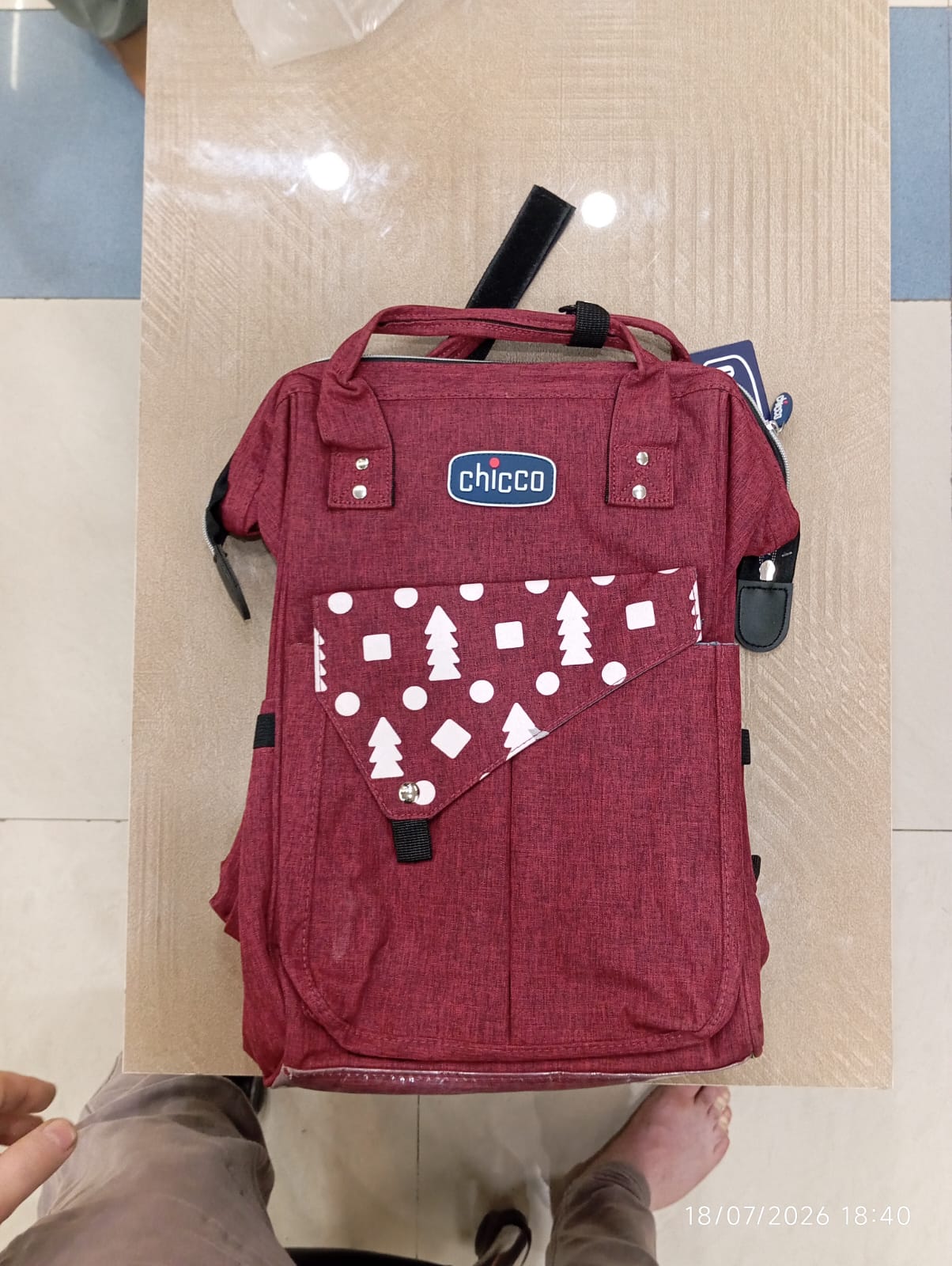 Mother Carry Bag - Maroon Backpack