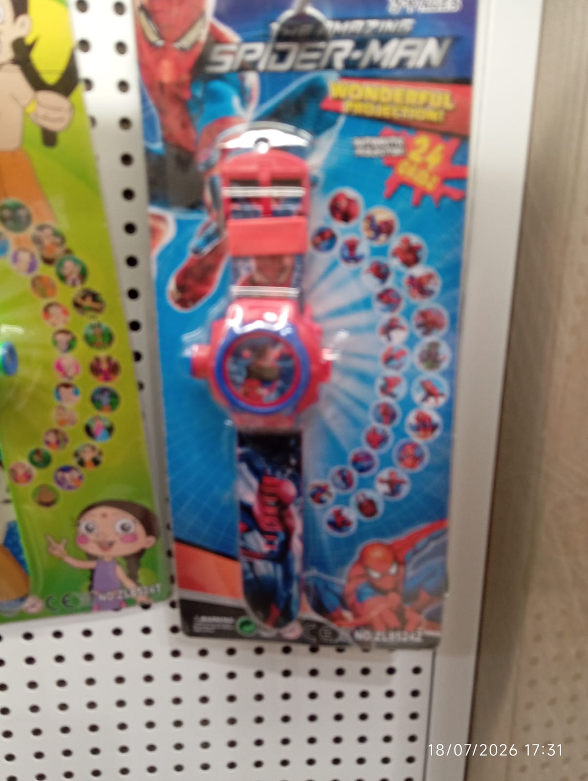 Spider Red Character Projector Watch