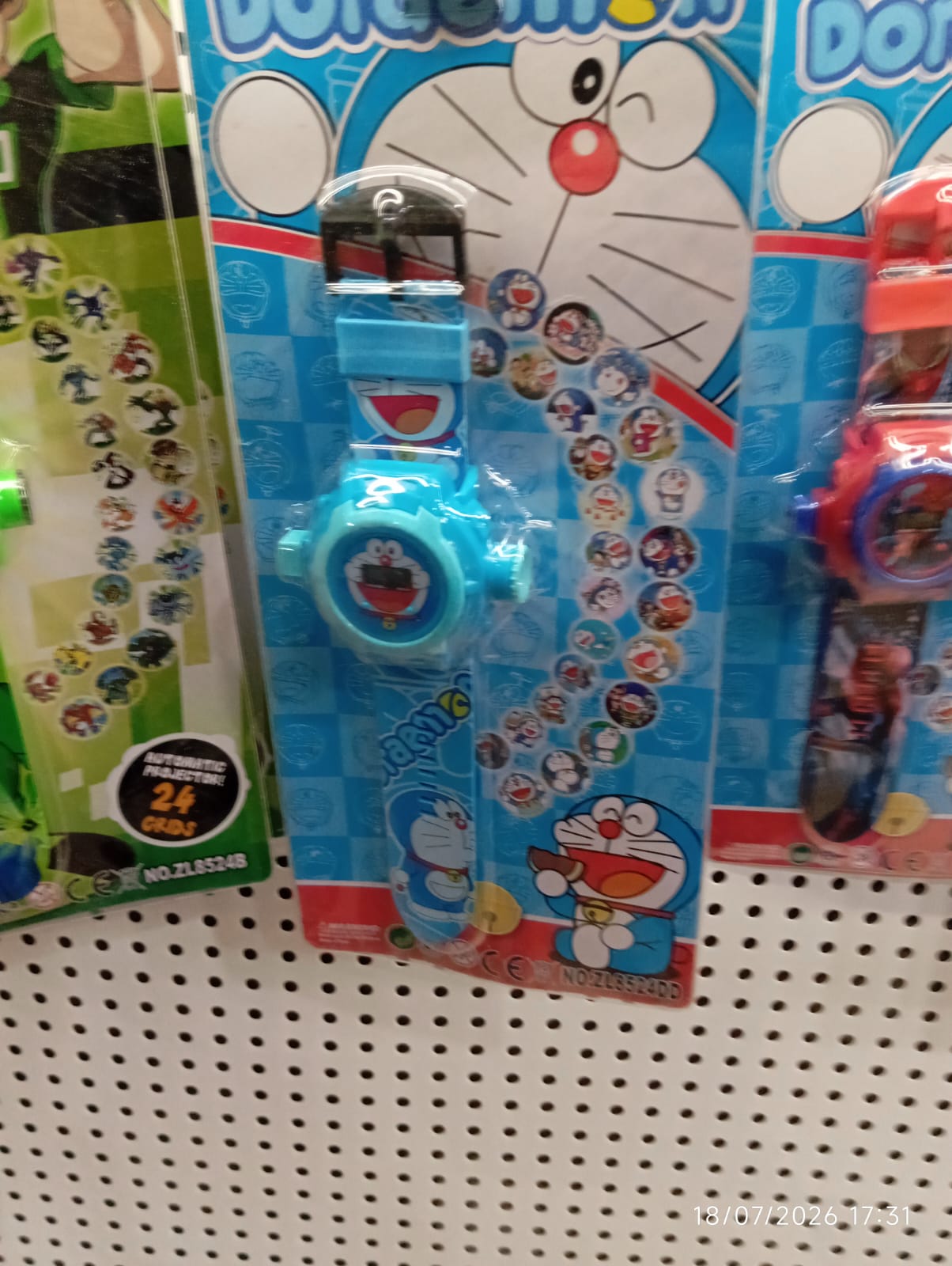 Doremon Blue Character Projector Watch