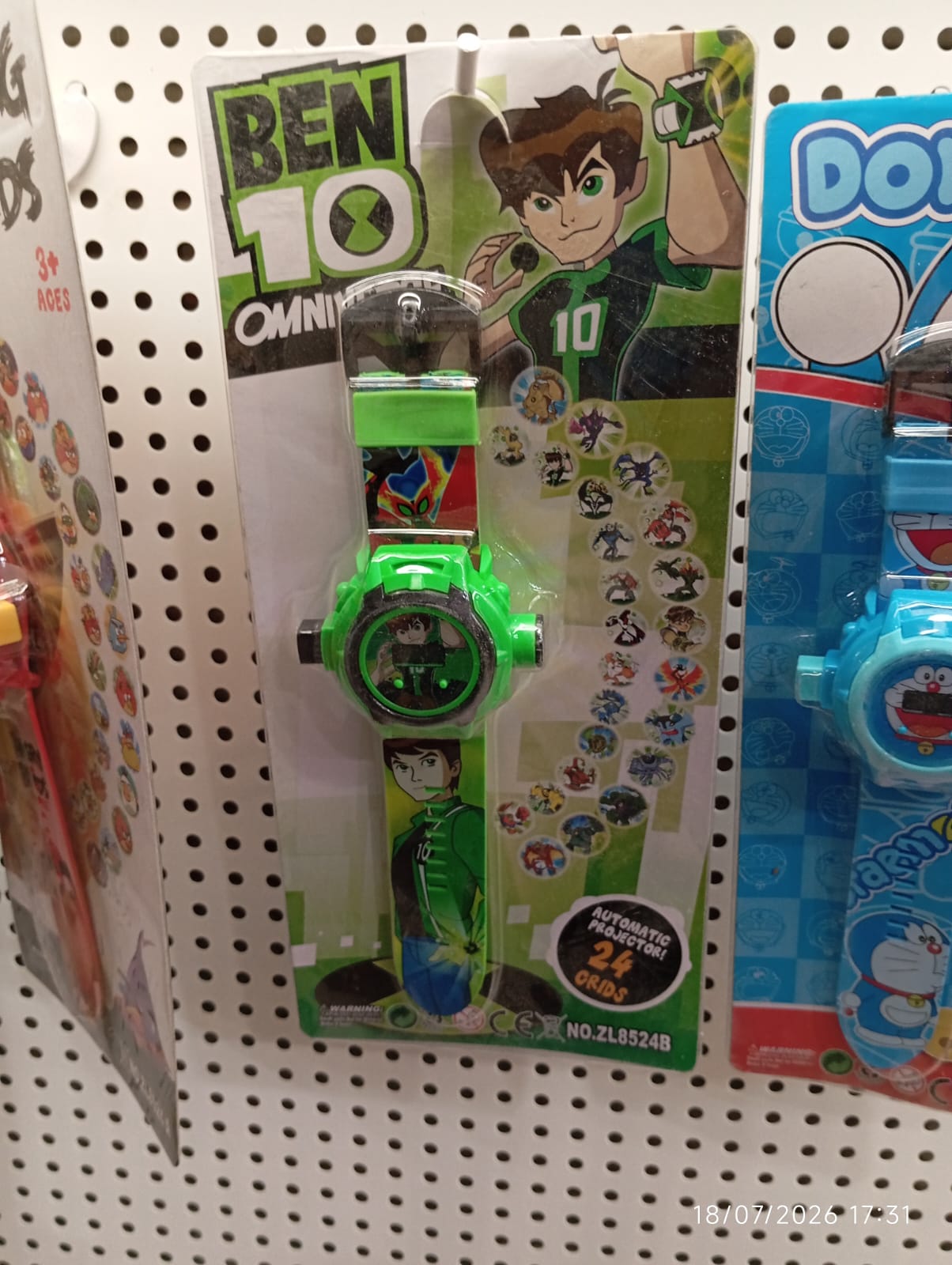 Ben 10 Green Character Projector Watch