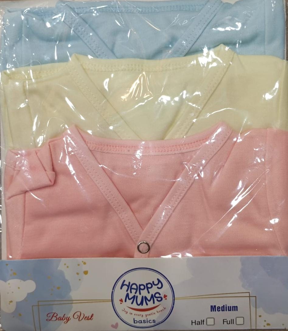Pastel Multi Color Baby Vest Set