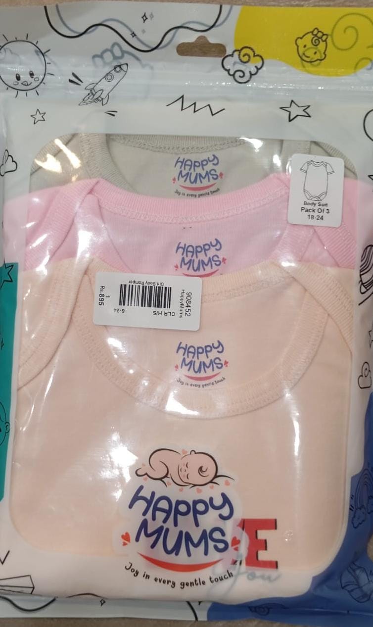 Baby Body Suit Set Pack Of 3