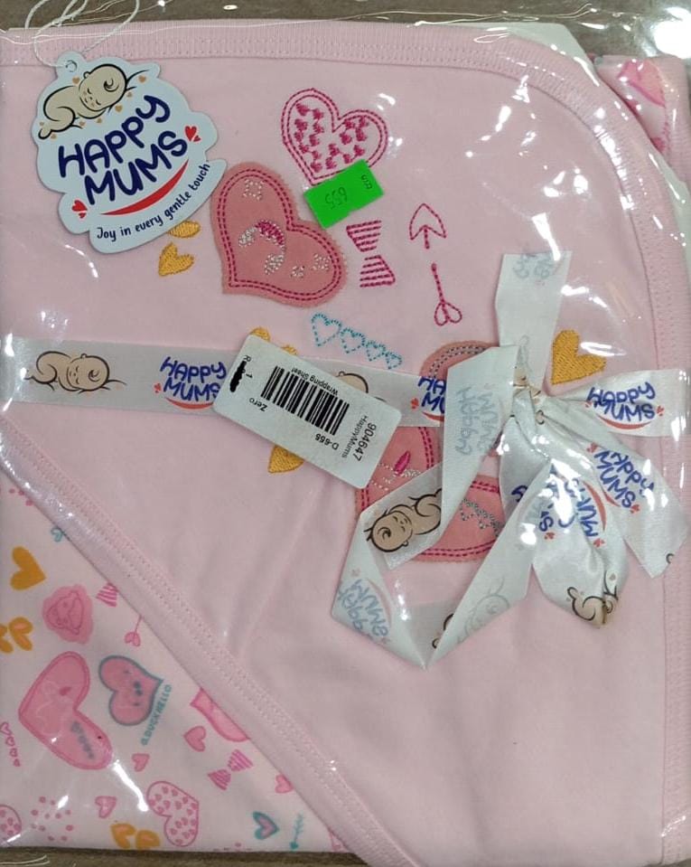 Pink Baby Bear Hooded Towel