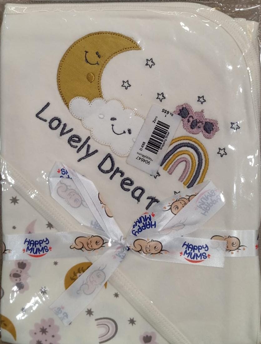 Happy Moon Hooded Baby Towel