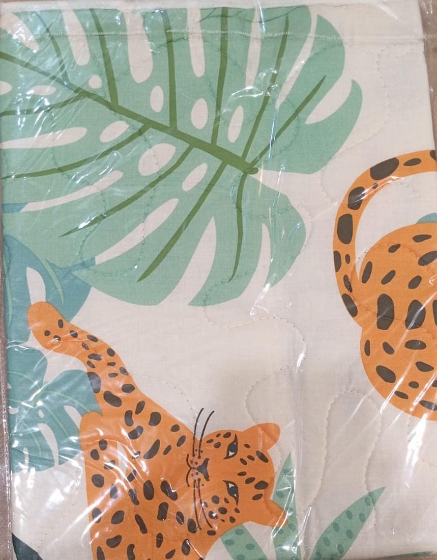 Tropical Leaves Diaper Changing Sheet