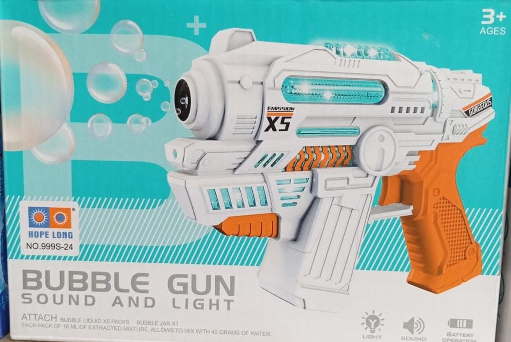 Light and Sound Bubble Blaster