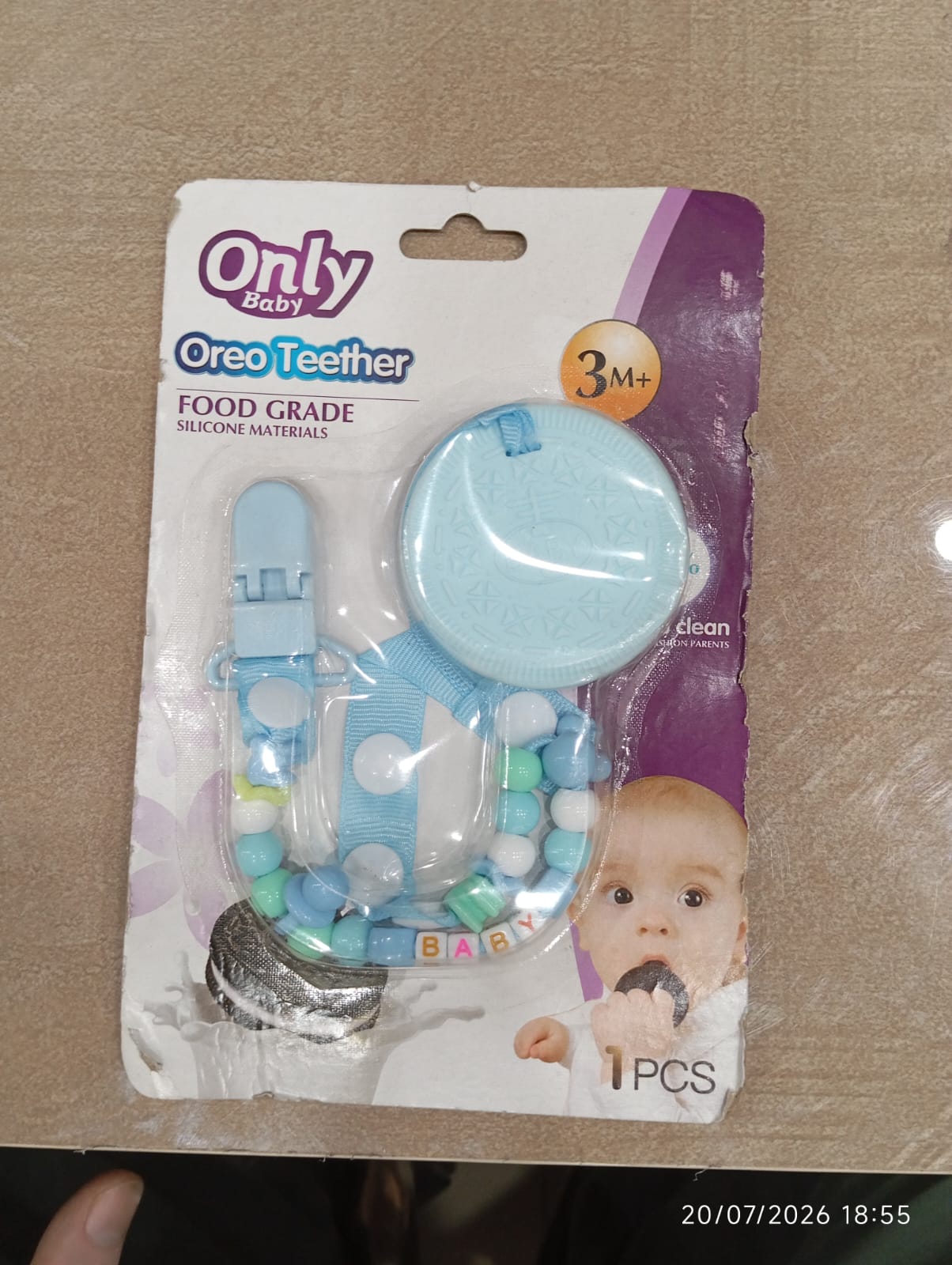 Soft Baby Teether with Chain