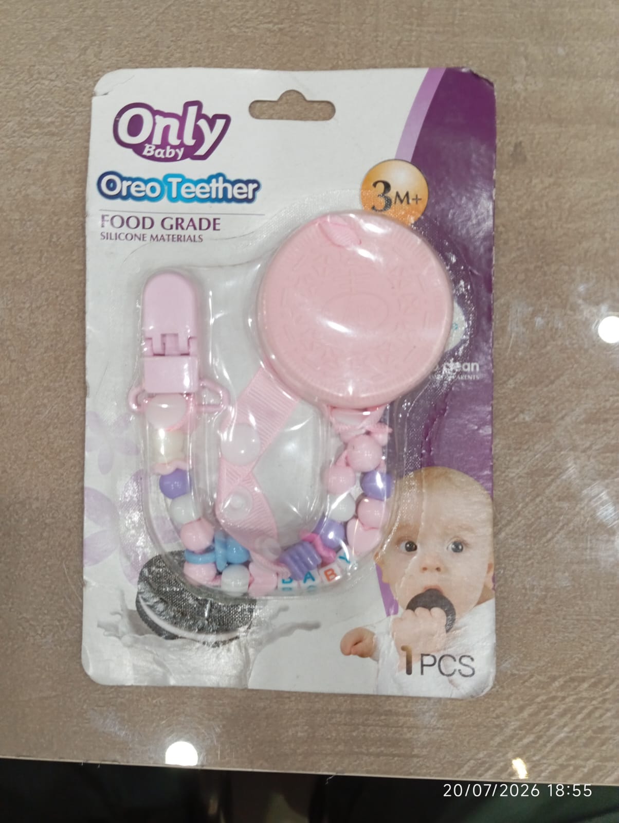 Soft Baby Teether with Chain
