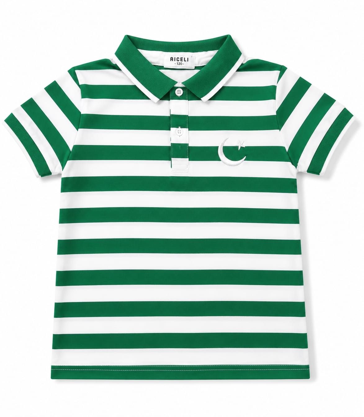 Moon & Star Striped Polo Shirt